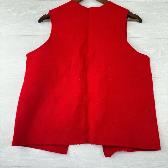 VTG 90s Official Boy Scouts of America WEBLOS Red Vest Size Medium - Picture 12 of 13